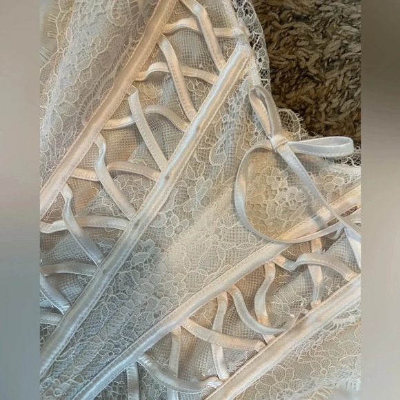 Victoria Secret Lace Crop Corset Top - Picture 2 of 5